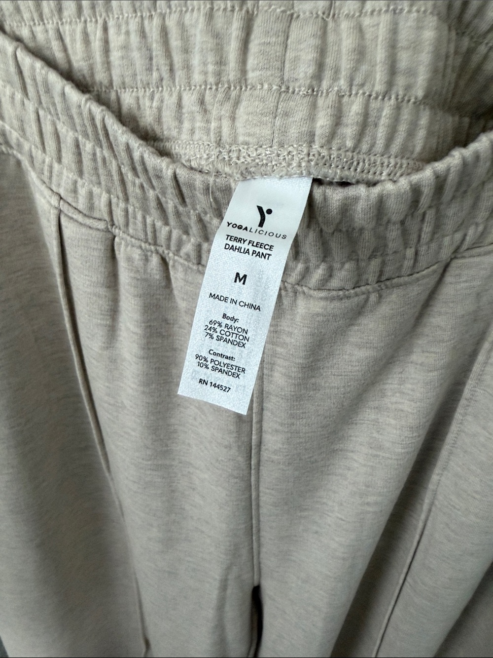 Wide-Leg Pull-On Pants - Light Heather Gray - Picture 5 of 5